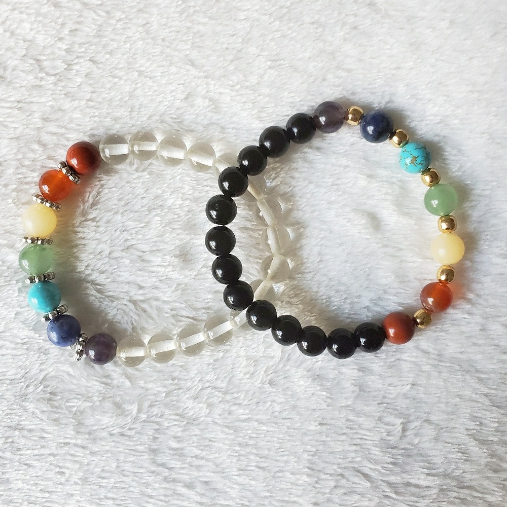 Crystal Healing Bracelet: 7 Chakras Bracelet